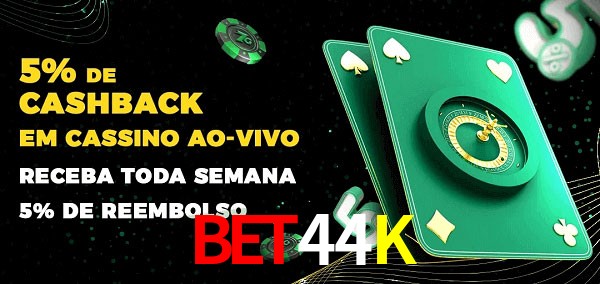 Promoções do cassino ao Vivo Bet44K